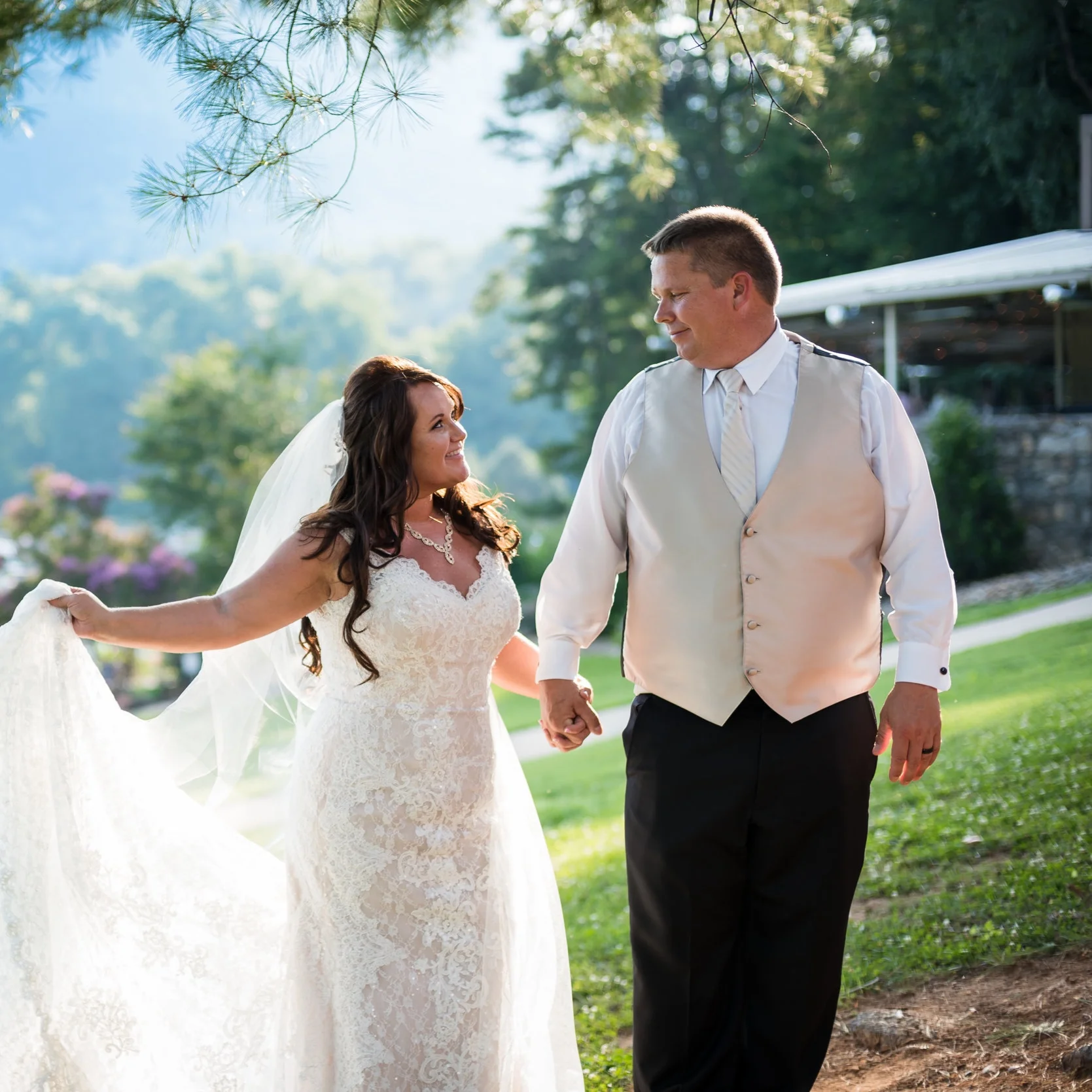 Summer Wedding at Rumbling Bald Resort - Chanda + James