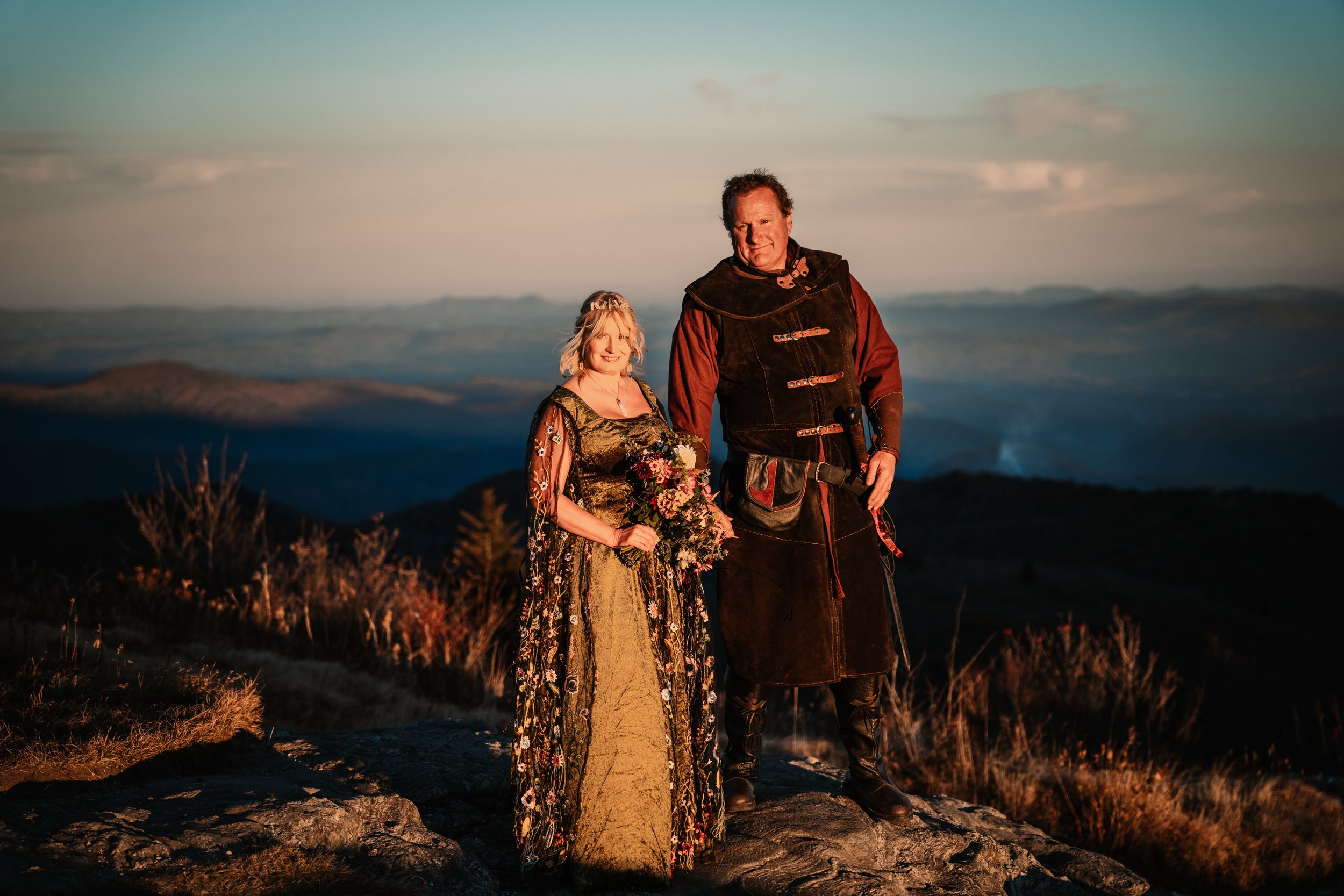 Celtic Hand-Fasting Ceremony at Black Balsam Knob | Elope Outdoors | Stephanie + Tom