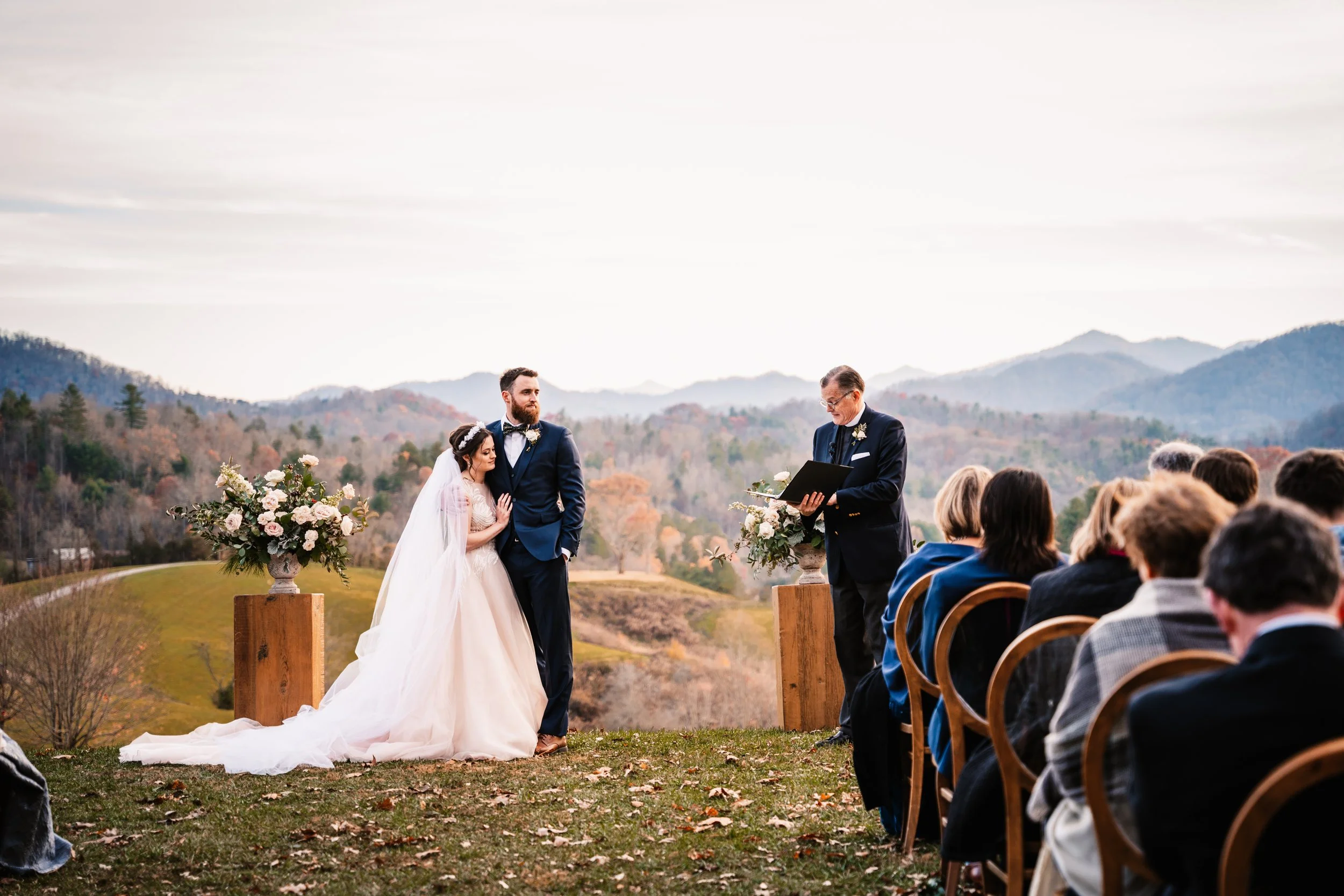 November Wedding at the Ridge near Asheville, NC | Laura + Taylor