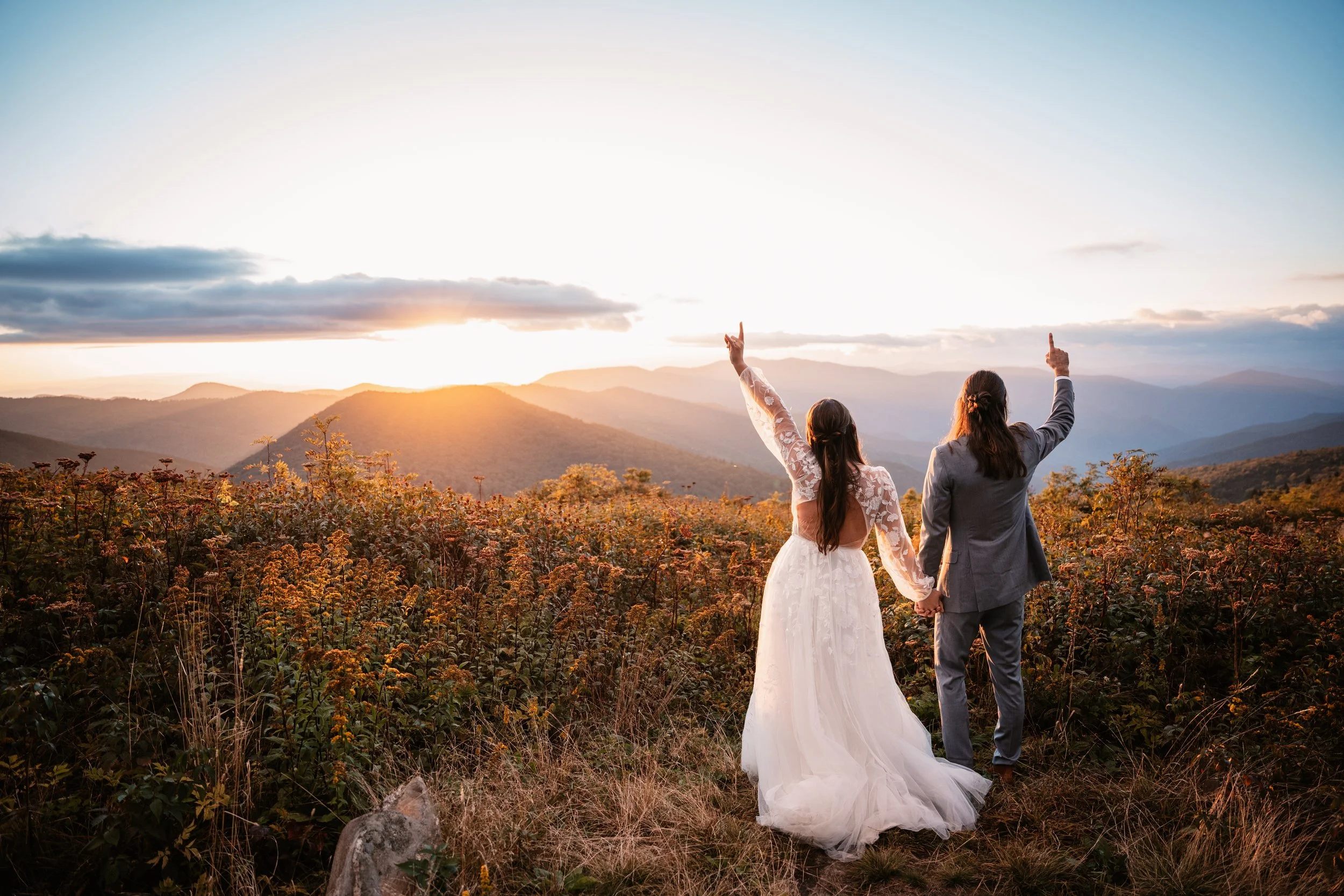 Gorgeous Sunset Elopement at Black Balsam Knob | Shana + Nolan