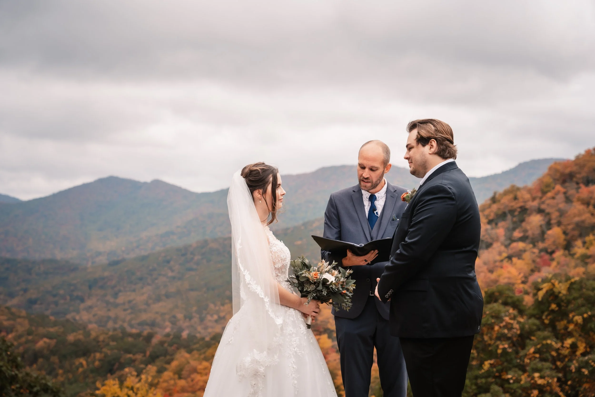 The perfect fall elopement on the Blue Ridge Parkway | Brianna + Tony
