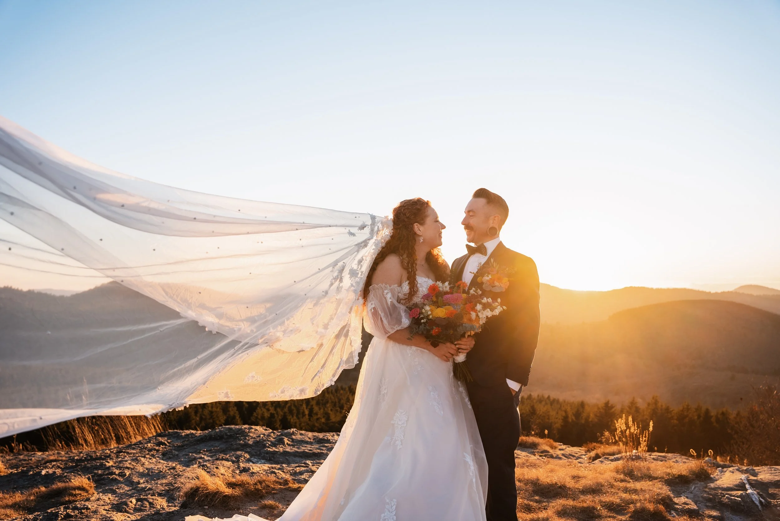 Dreamy Fall Elopement near Asheville, NC | Arie + Keven