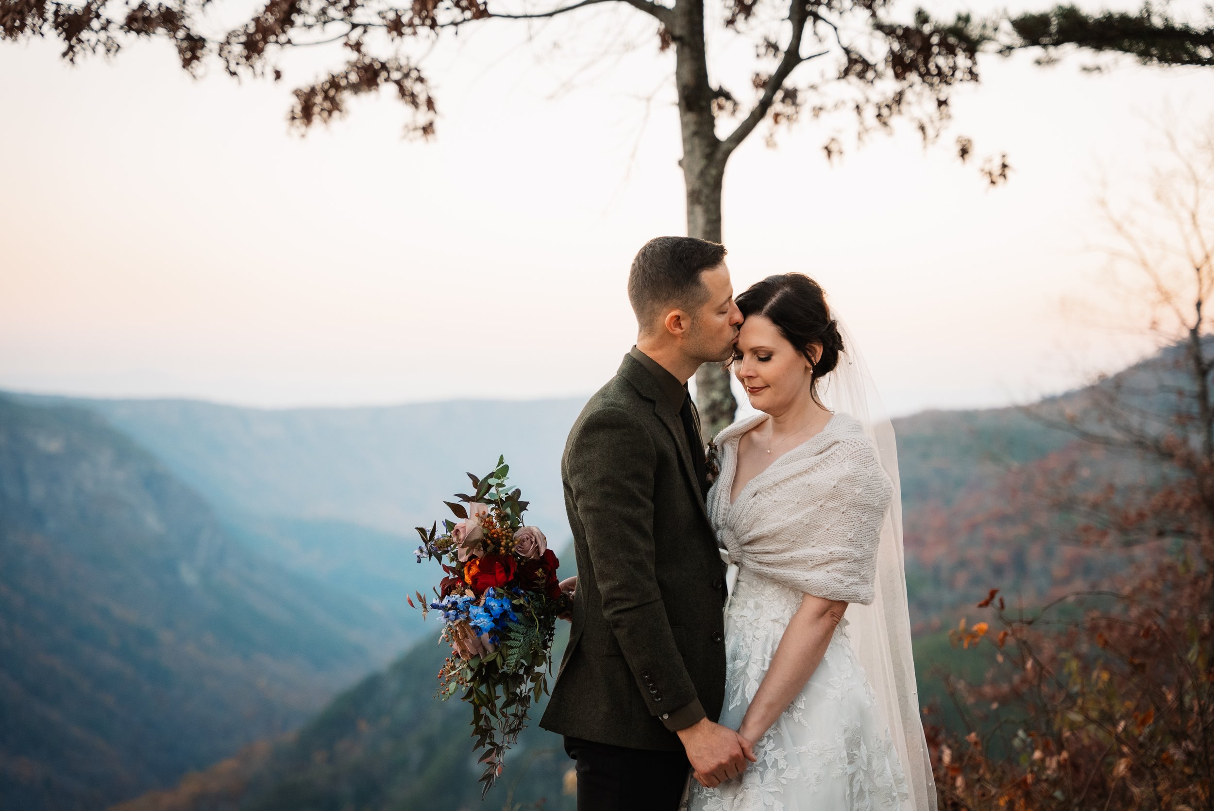 Linville Gorge November Elopement | Allison + Karl