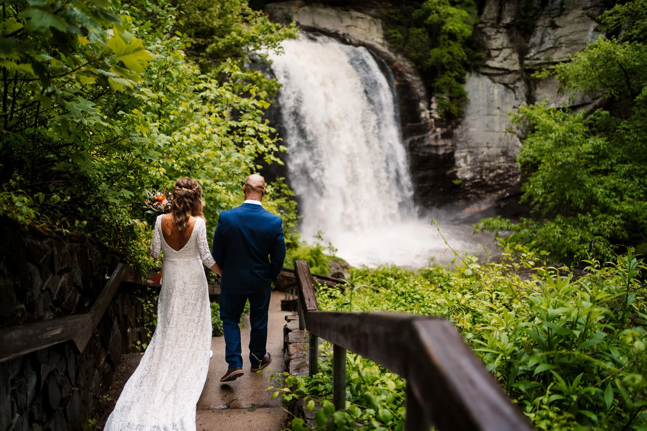 Asheville Waterfall Elopement