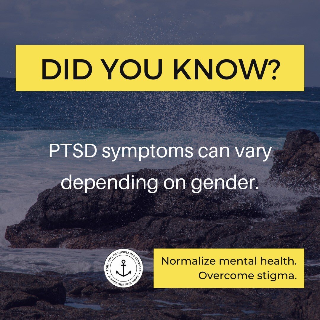 Men and women diagnosed with PTSD can experience different symptoms. Typically men tend to feel anger and struggle to manage their own emotions; whereas women tend to struggle with anxiety and depression. Check out the link below for more information