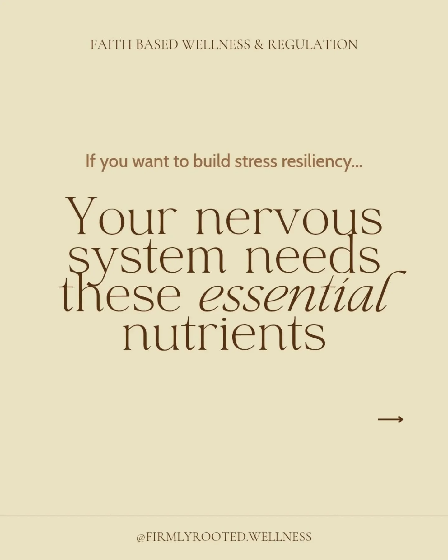 Just a quick reminder that nervous system healing isn't just breathing and positive affirmations 🥰

The approach we take towards healing is holistic, but simple. 

We look at the way God designed the body and tend to the parts that require support -