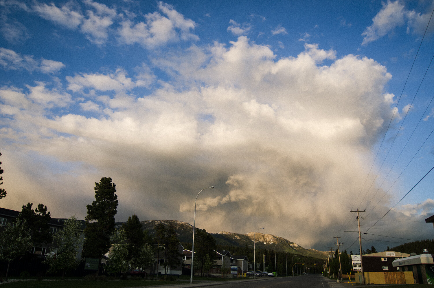 Big clouds over Grey Mountain