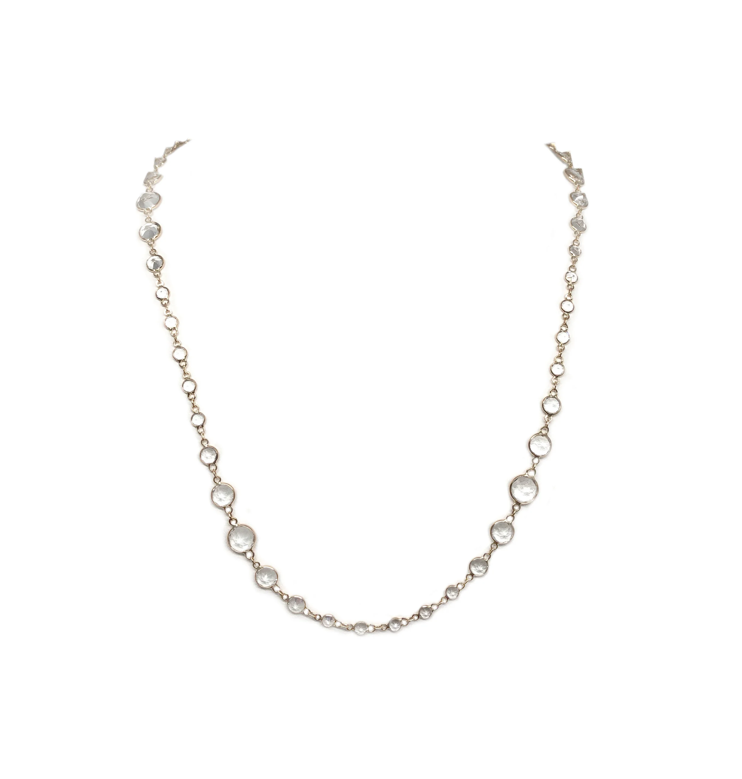 Mix Link White Topaz in 34"