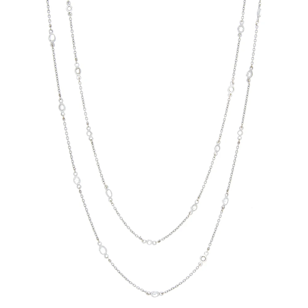 18k WG Diamond 4-1 Necklace