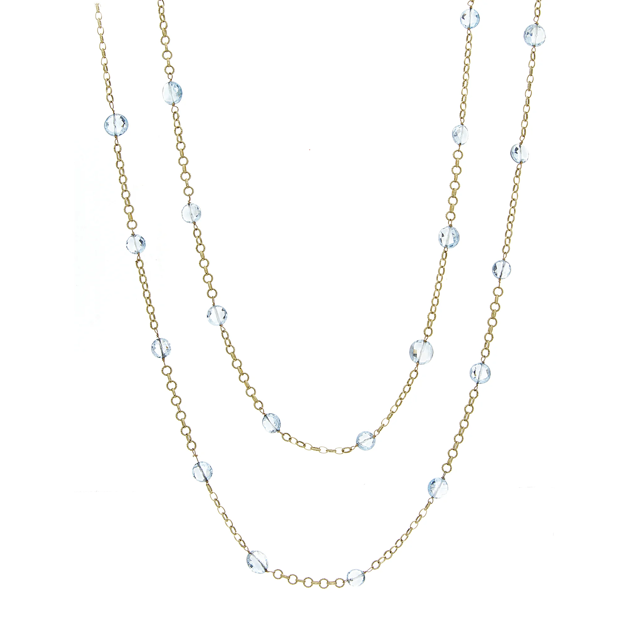 18k YG Aquamarine 4-1 Necklace