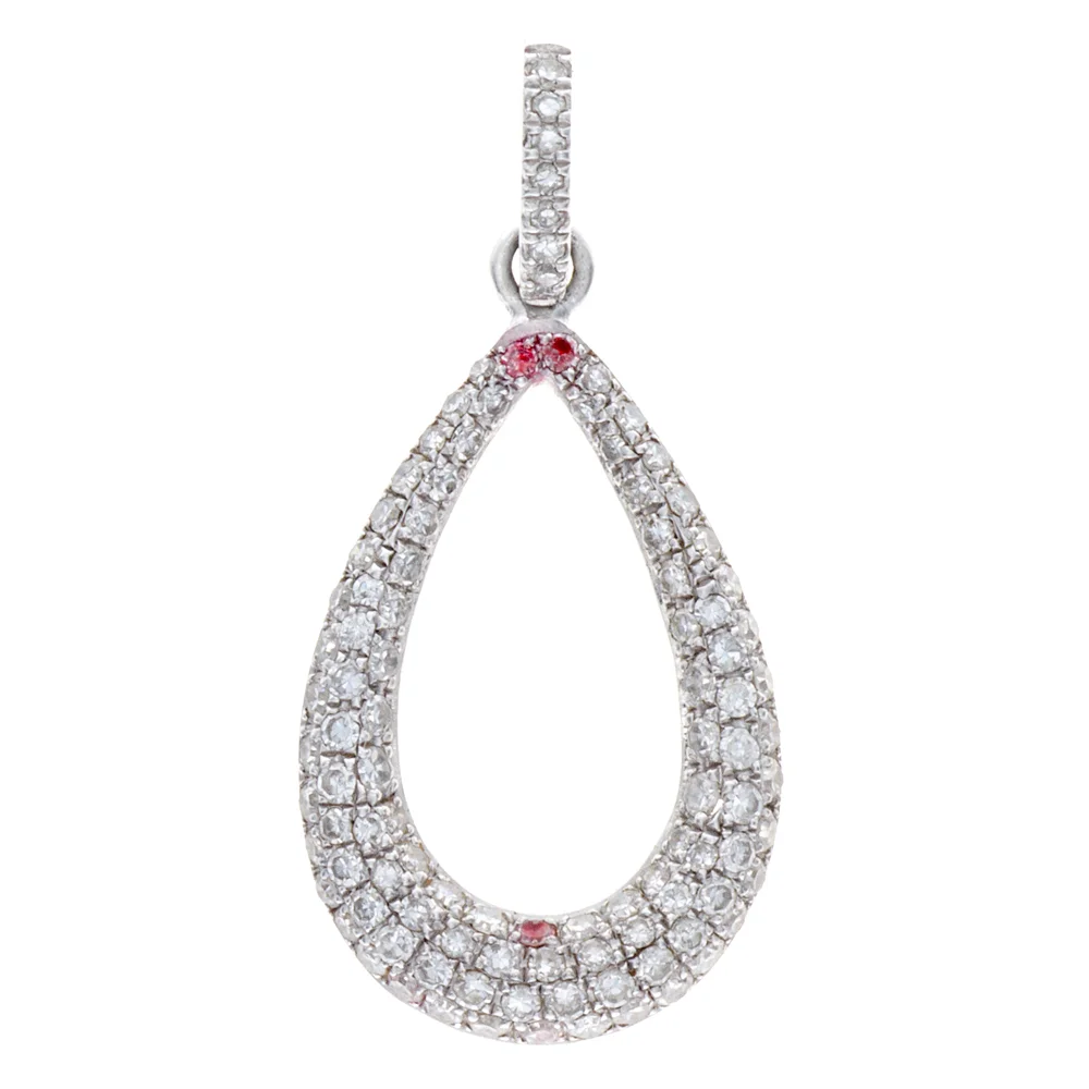 18k WG Diamond Abstract Shape Charm