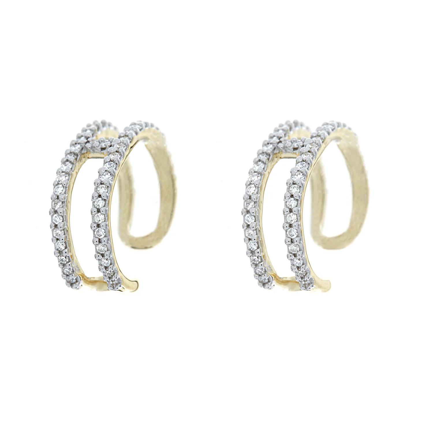 14k YG Diamond Ear cuffs