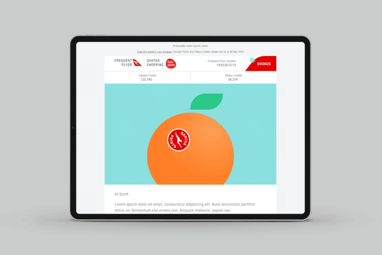 Qantas Email Marketing — Scott Holliday