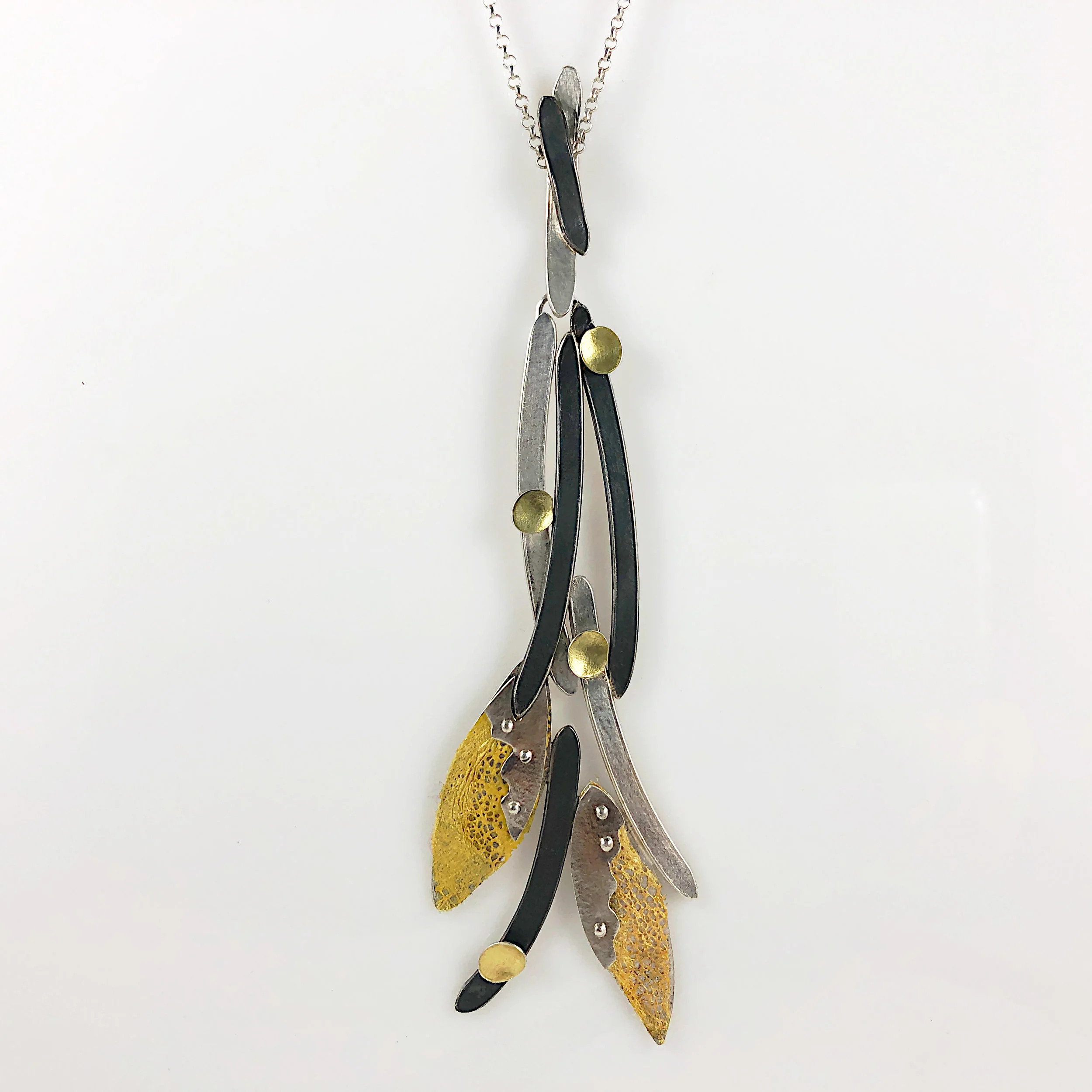 Sweet Vanilla Beans and silk necklace
