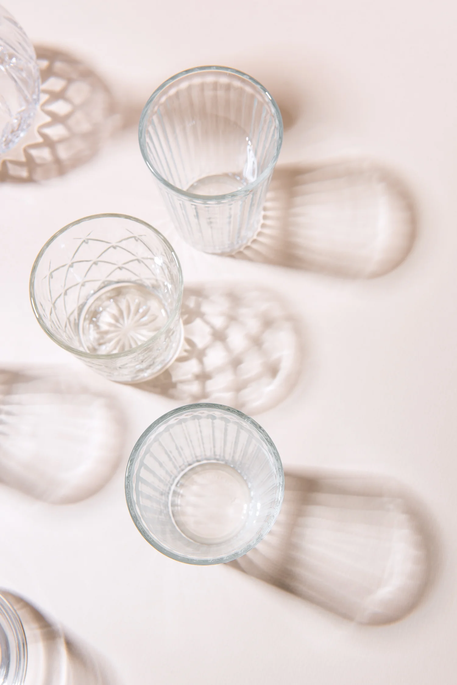 Glassware Collection Product Photography