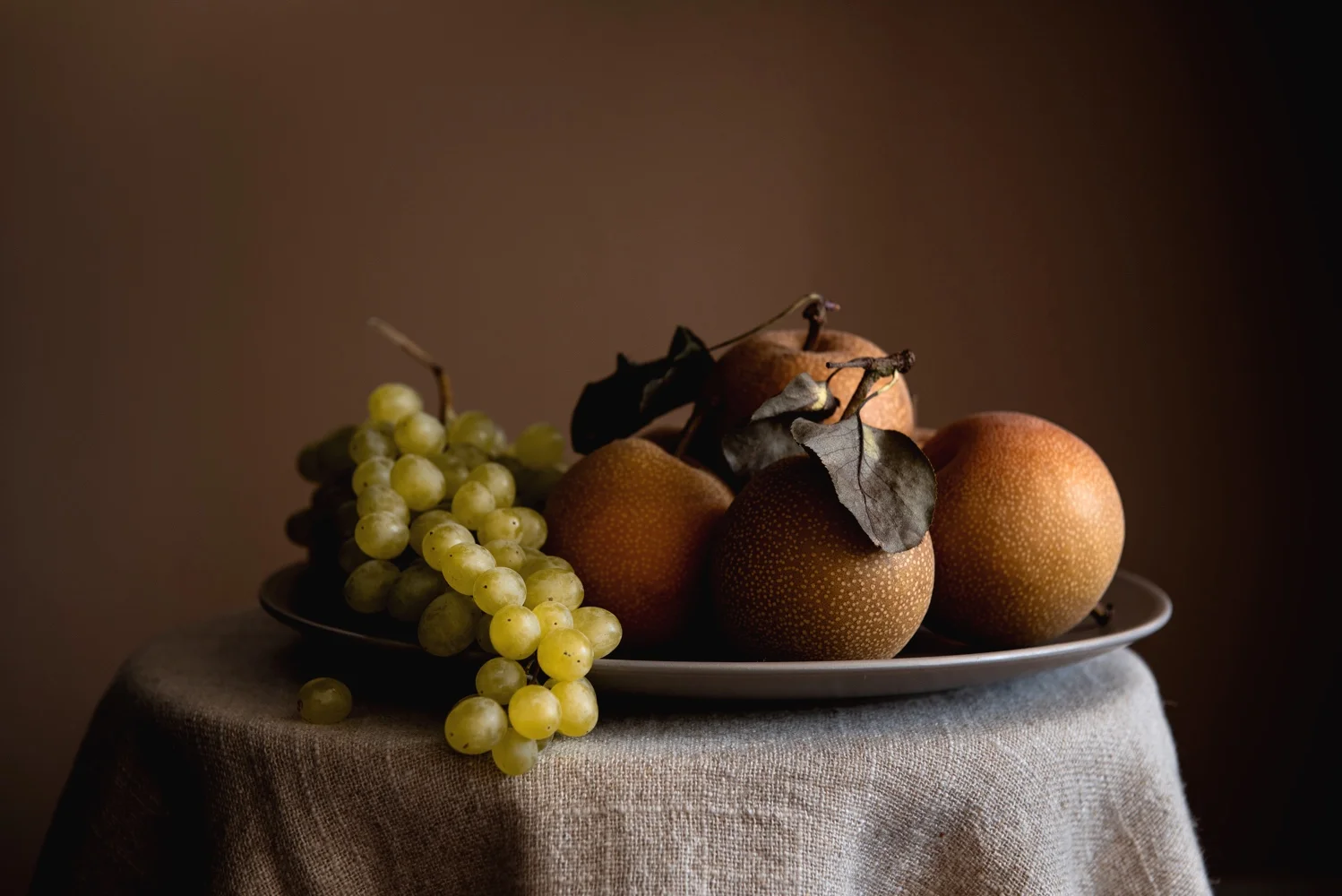 Grapes Nashi Pear Still Life Food Photography