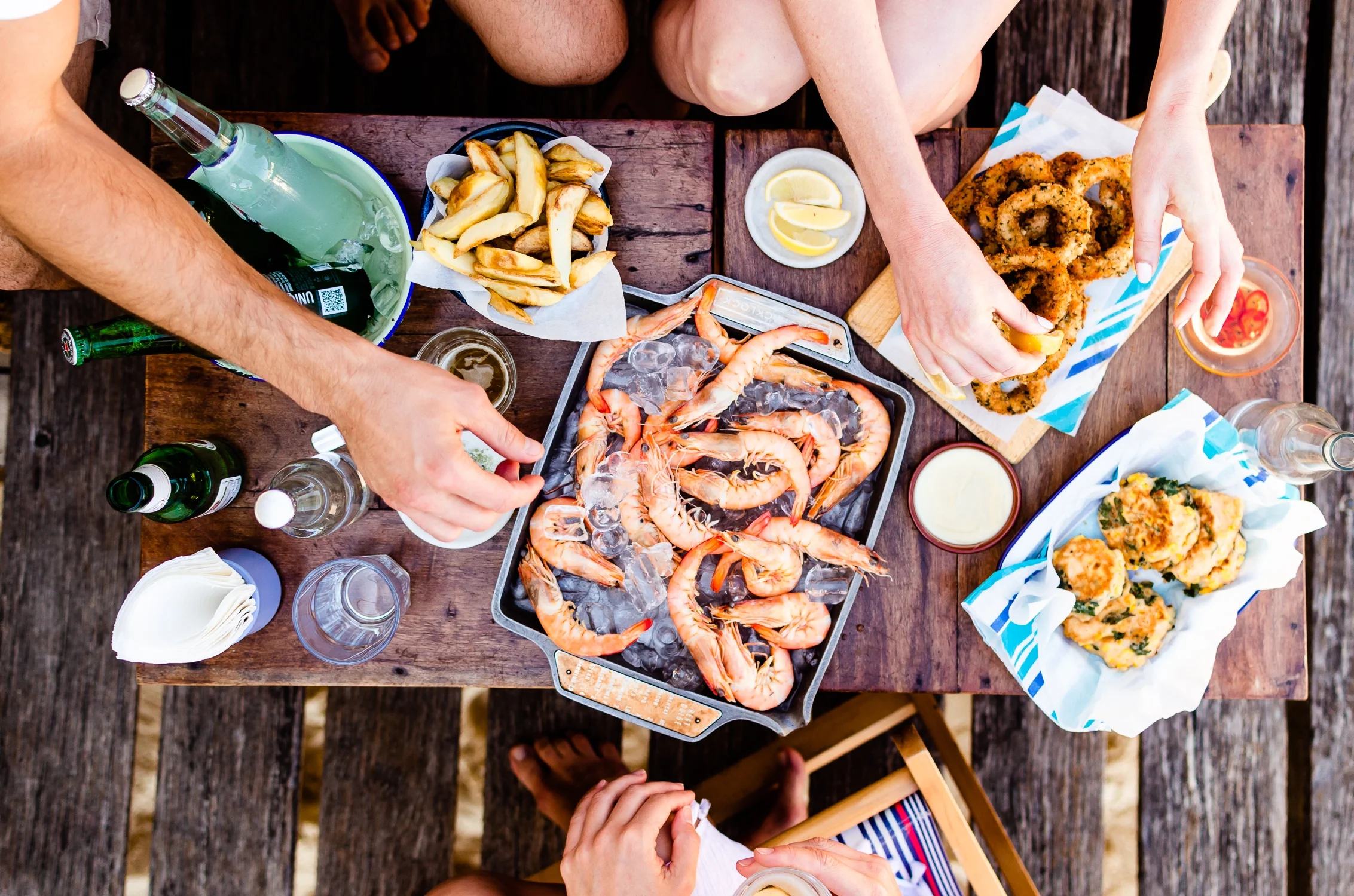 Seafood Beach Gathering Food Editorial Lifestyle Photography