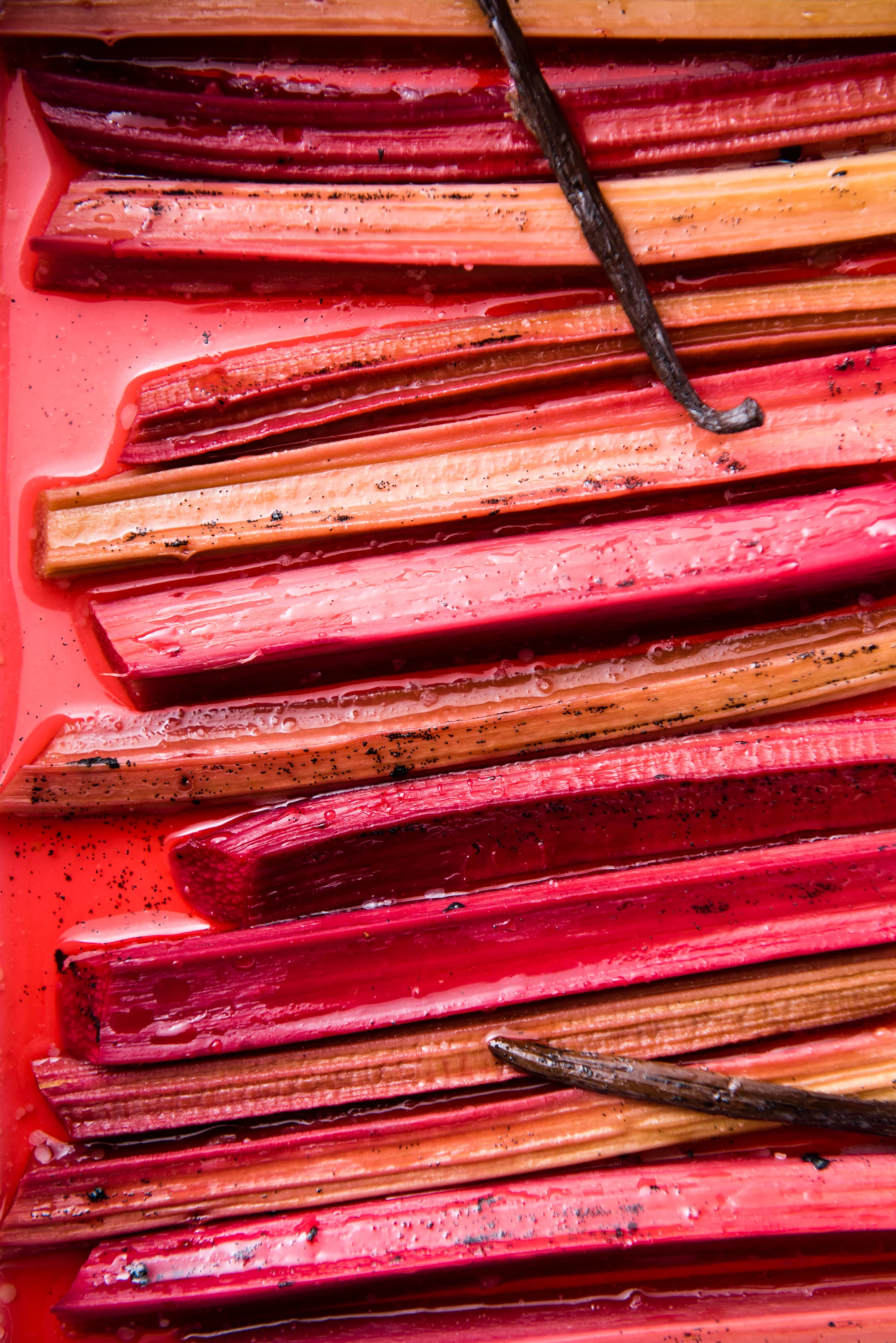 Roasted Rhubarb Vanilla Bean Sydney Food Photographer Viviane Perenyi-