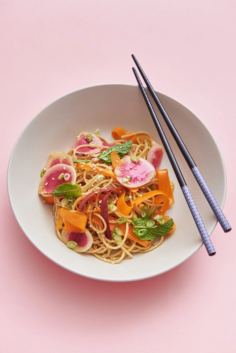 Asian Noodle Salad Fresh Food Photography