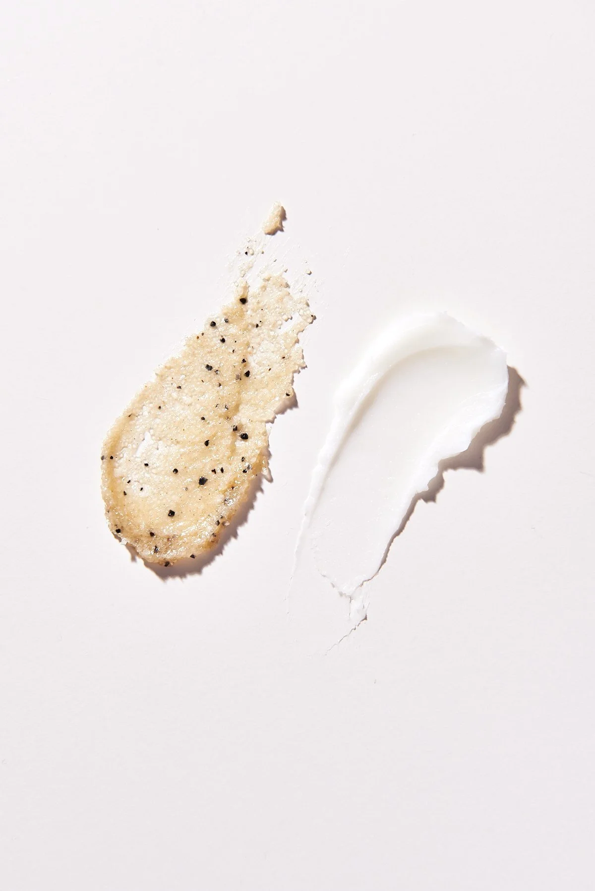 Skincare product swatch photography