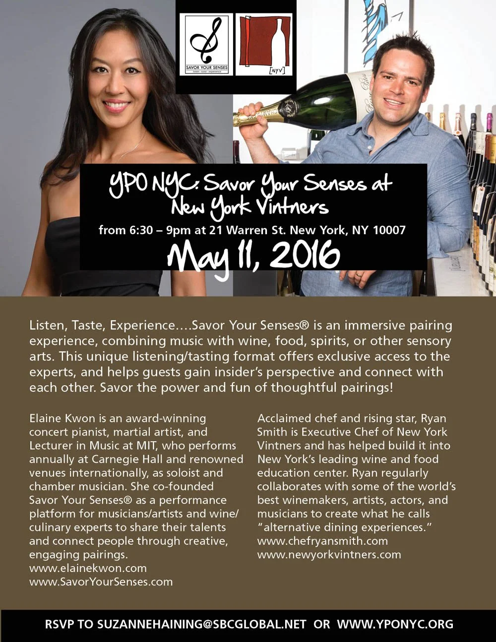 Savor Your Senses YPO (Young President’s Organization) NYC at New York Vintners