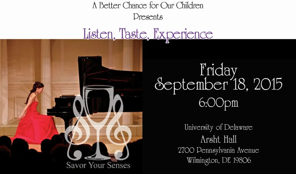 Savor Your Senses A Better Chance For Our Children fundraiser concert