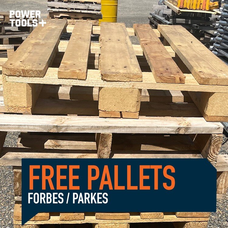 Free pallets - Forbes and Parkes. 

If you're on the hunt for spare used pallets in Forbes or Parkes, we (literally) have stacks. 

Whether you're looking to prep kindling for winter, building a compost heap, making vertical gardens or storing items 