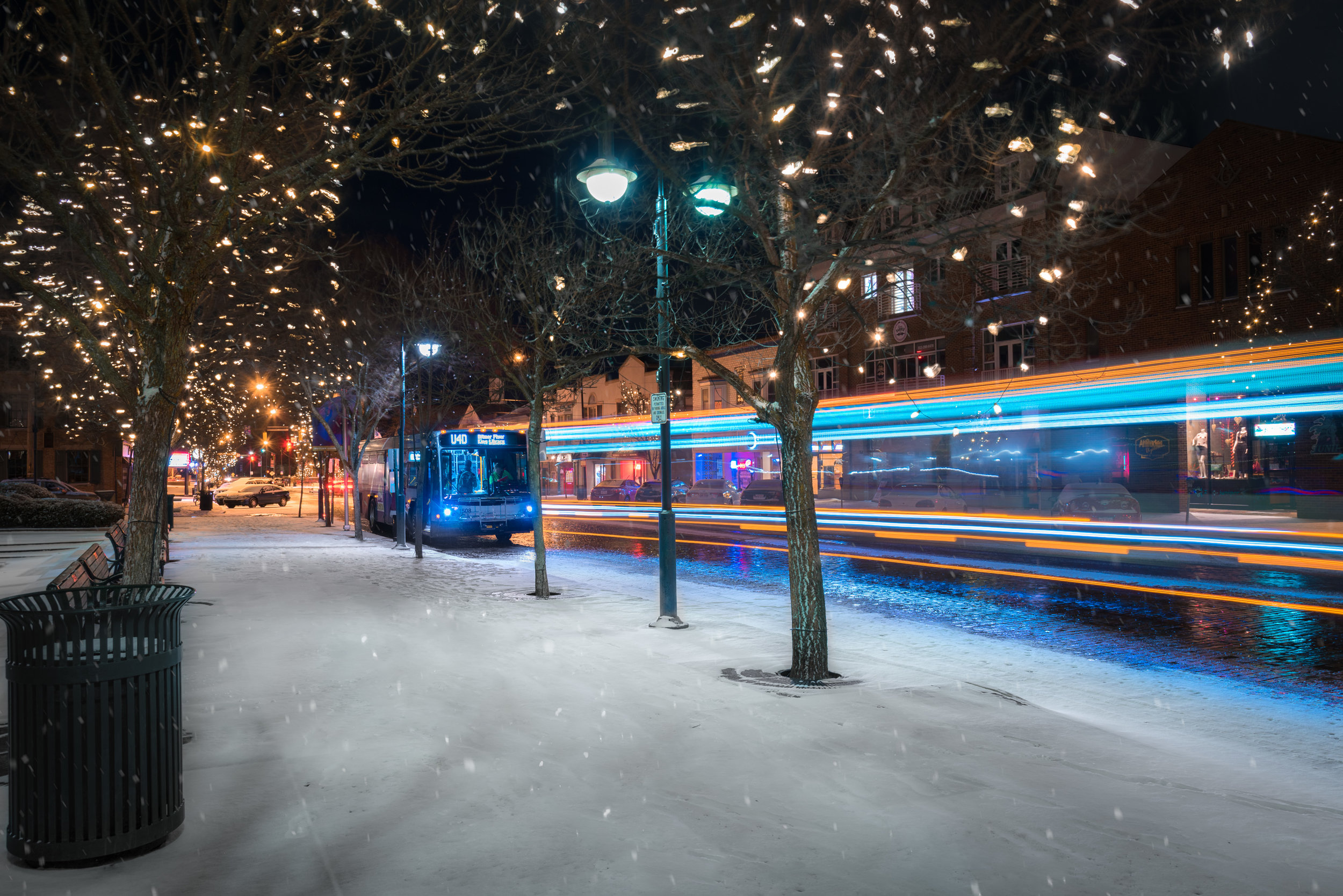 Uptown Oxford Ohio snow winter photo by Ron Hautau.jpg