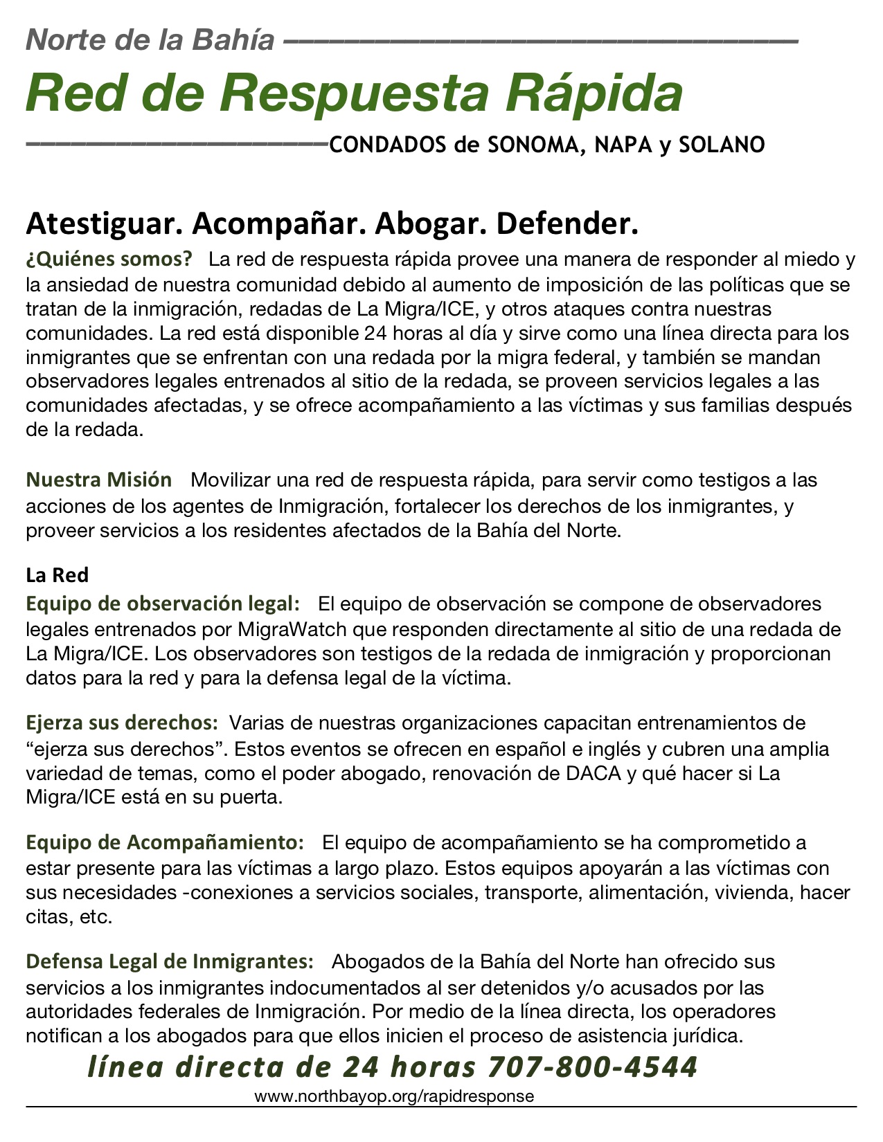 La Red De Respuesta Rapida Bahia Norte Municipios De Napa Solano