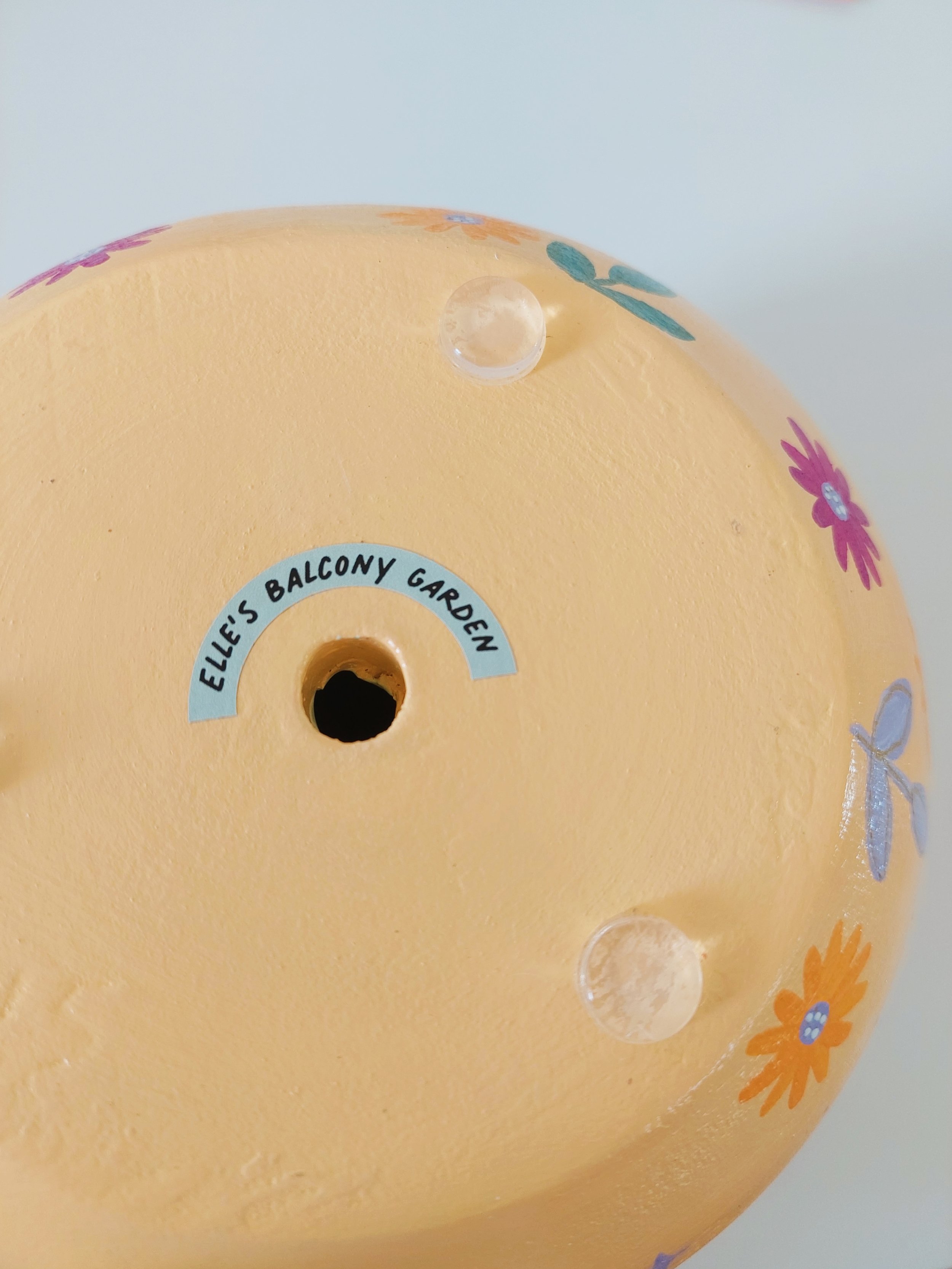 'CALM' Hand-Painted Pot by Elle's Balcony Garden in Brisbane Australia