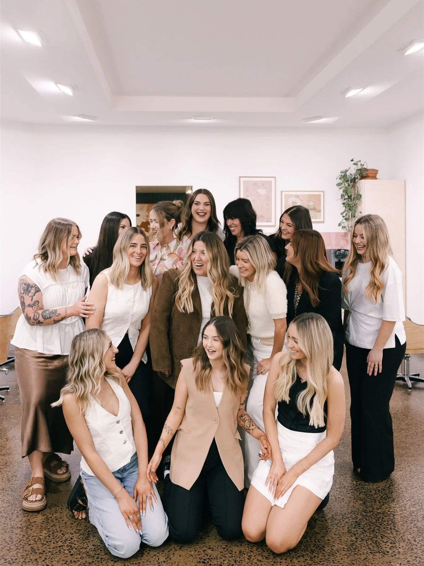 Laughing our way to the end 🫶🏽 This team is INCREDIBLE 🫶🏽 We are fortunate enough to have an extremely busy salon year round but understandably that is multiplied at this time of the year! 🎄 The teamwork and support these legends show us and eac