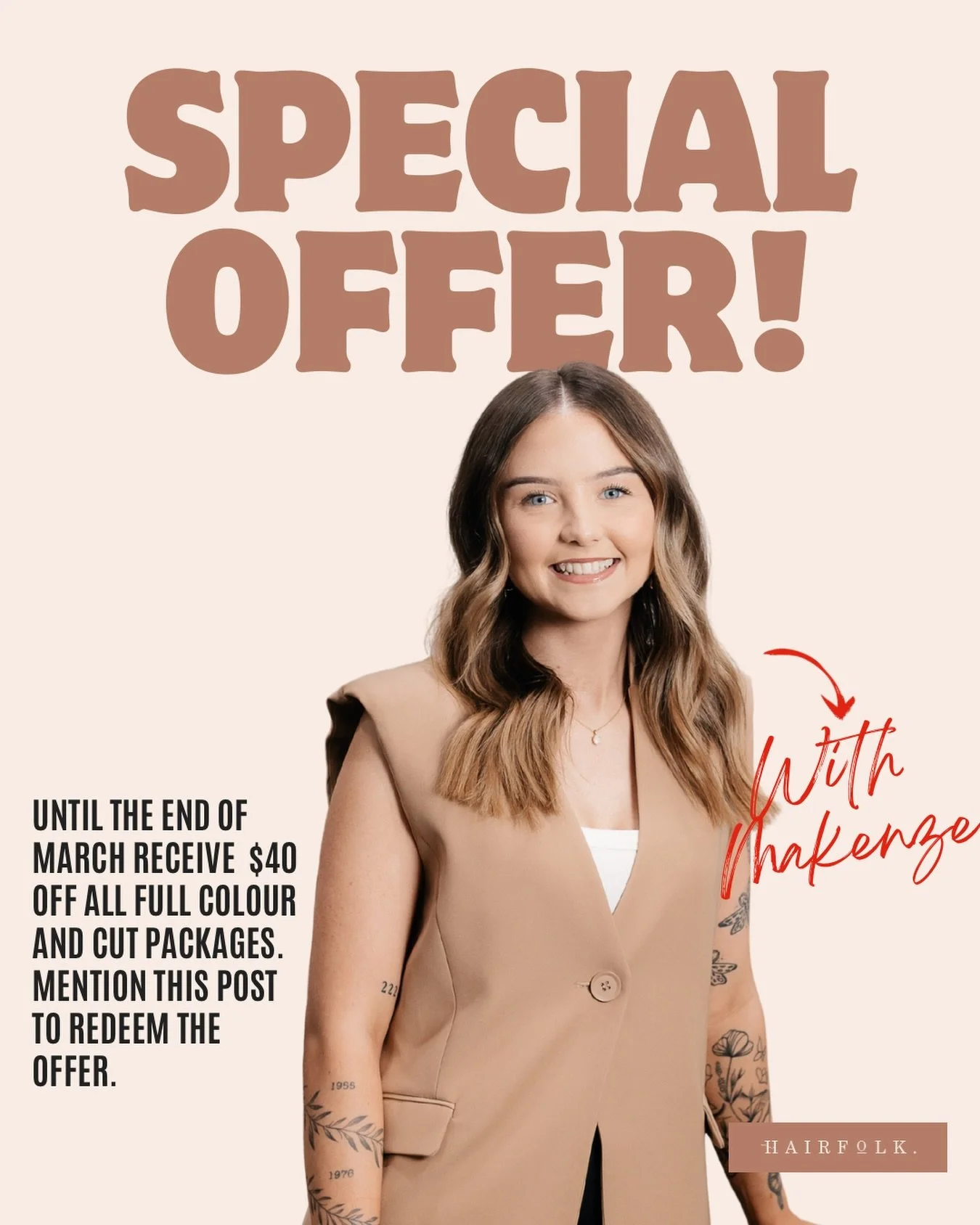 To celebrate our queen @makenze.hairfolk qualifying 🙌🏽🥳 We offering a little somethin&rsquo; somthin&rsquo; to sweeten for your next visit with her 🙏🏽🫶🏽 Share this with your bestie to get the news out there! 👏🏽