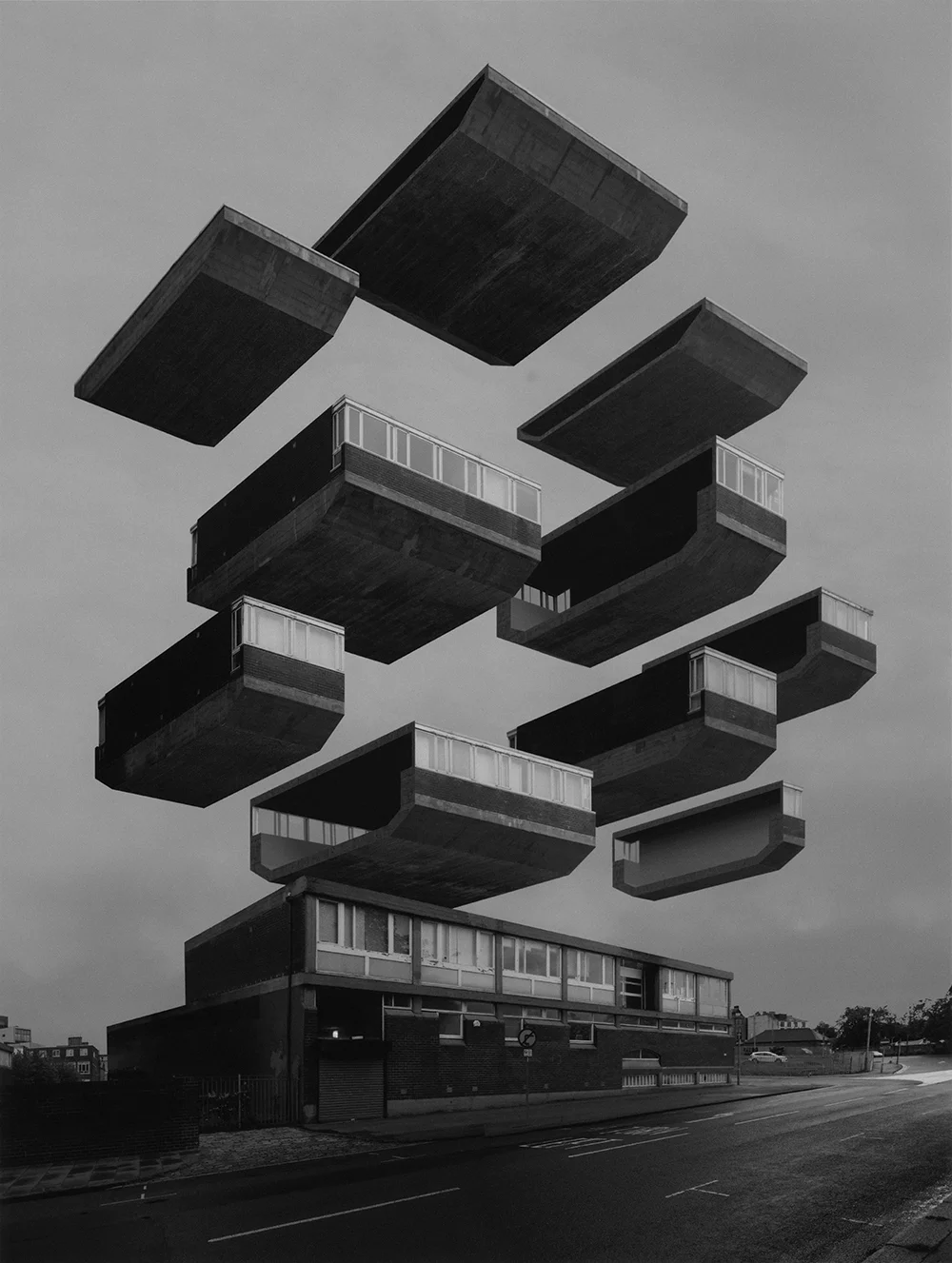 Hard Edges, Cloudy Cities #4 (2018)