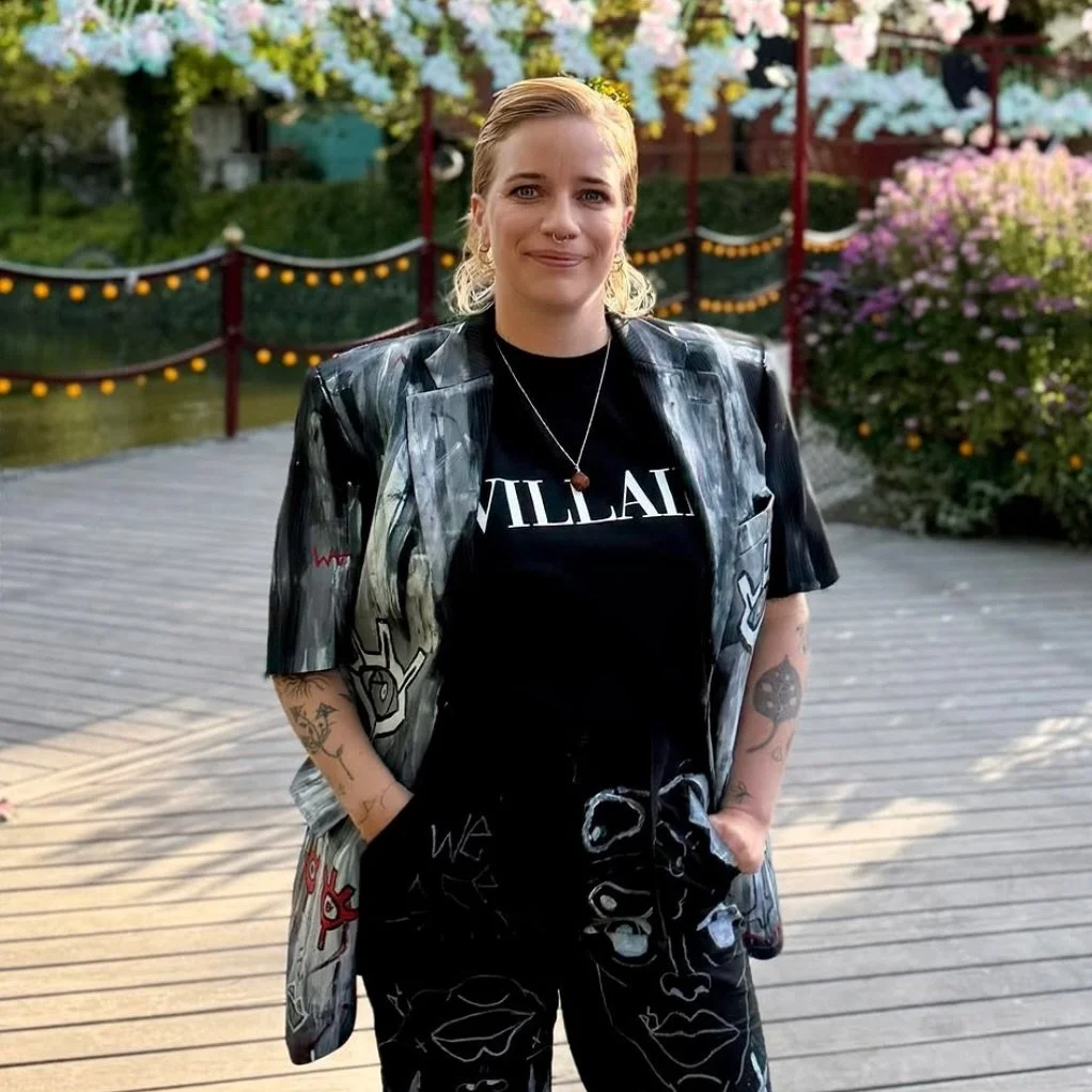arv&reg; - singer @katinka.katinka.katinka wearing our&ldquo;villain&rdquo; crew neck in @gotv2dk this morning🖤

#arv #arvcopenhagen #suistainablefashion