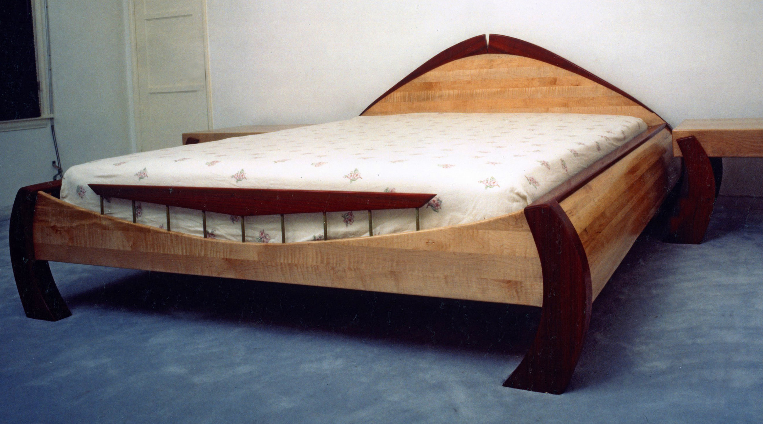 17.) Sleek Bed 2 (Padauk, maple, patina brass).jpg