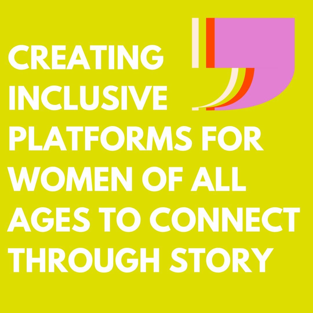 Part of our mission as Generation Women is creating inclusive platforms for women of all ages to connect THROUGH STORY.

We value inclusivity because in a world where there is so much division and loneliness- we recognise that our strength lies in ou
