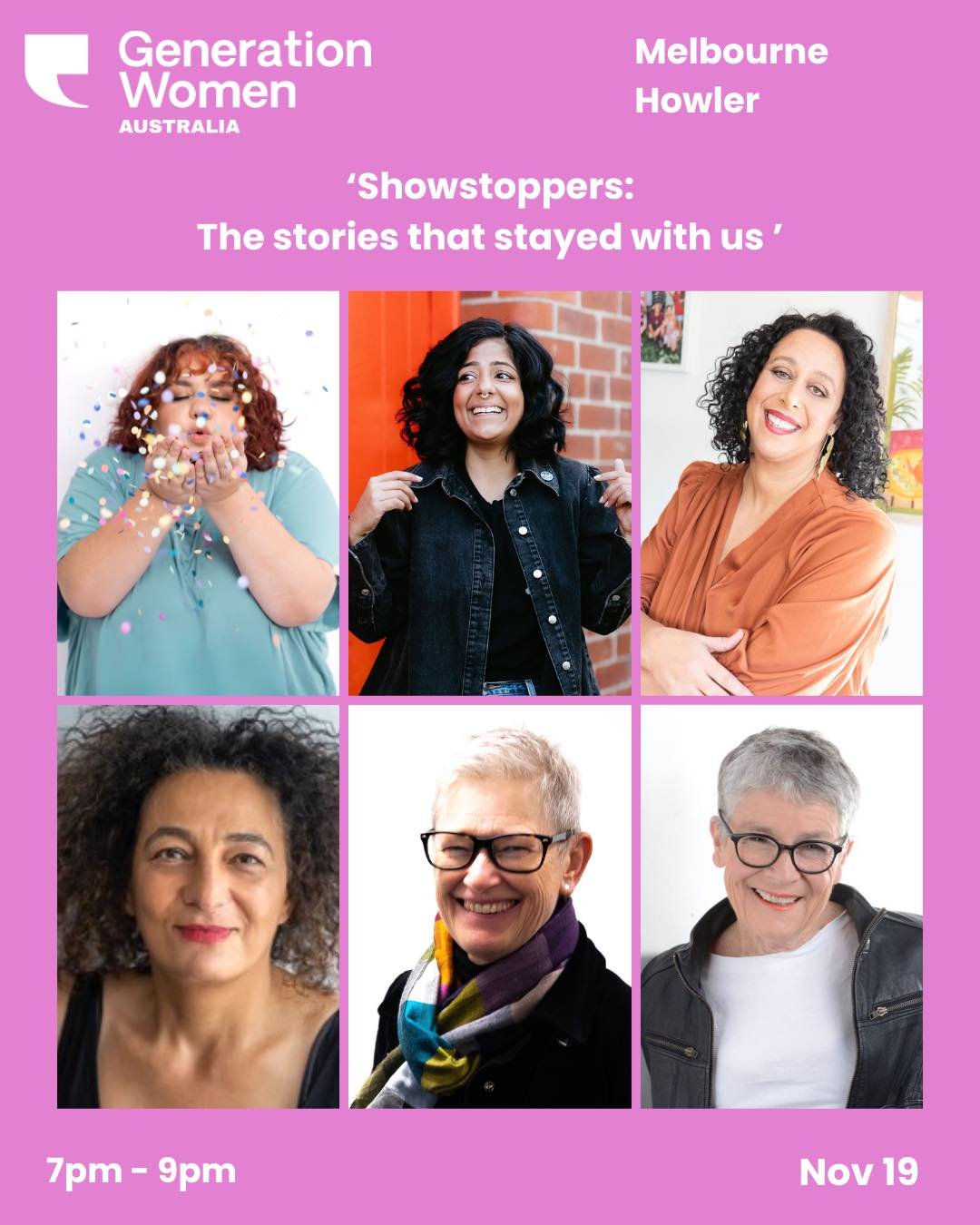Our Final Melbourne Show: Showstoppers 2025⚡ 

Every Generation Women night is proof that storytelling brings us together &mdash; across decades, experiences, and perspectives. For our final Melbourne show of the year, we&rsquo;re celebrating the mom