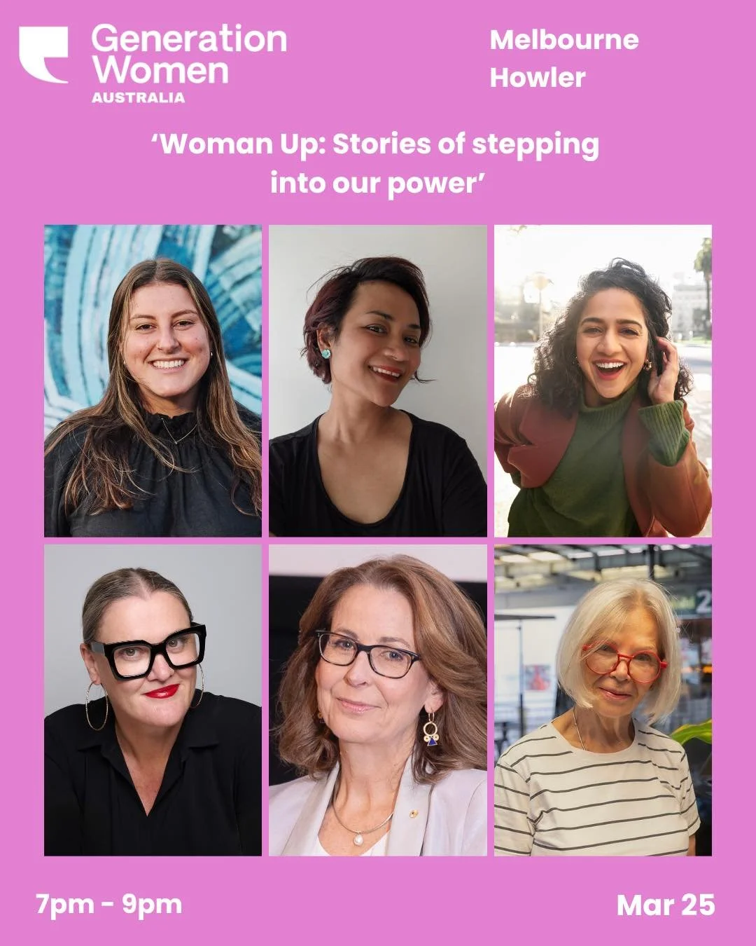 Hey Melbourne! We&rsquo;re so excited to share the storyteller lineup for our upcoming March show. ✨ 

This month's theme is 'Woman Up: Stories of stepping into our power.' Six women across six decades telling real stories of what it takes to hold yo