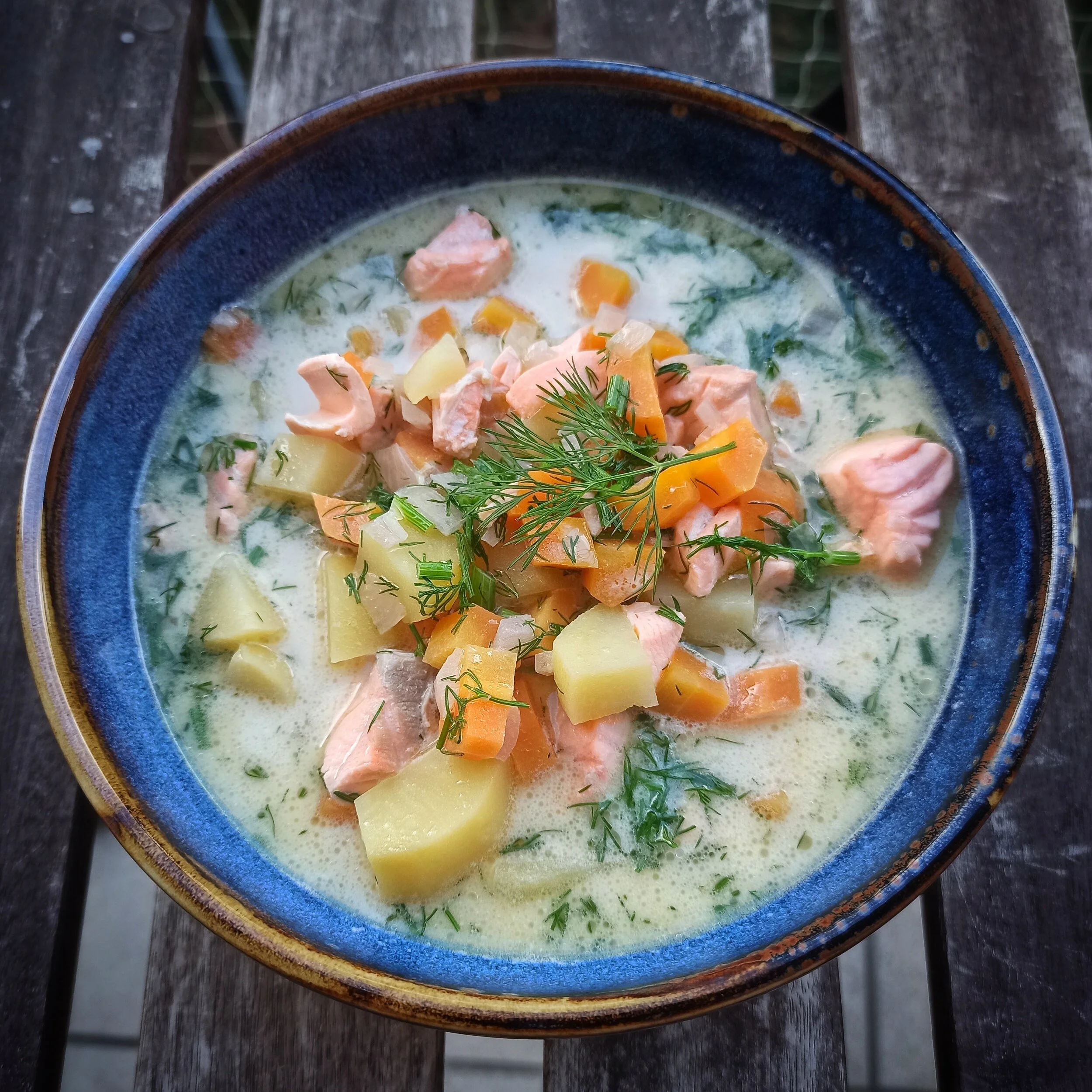 Finnische Lachssuppe