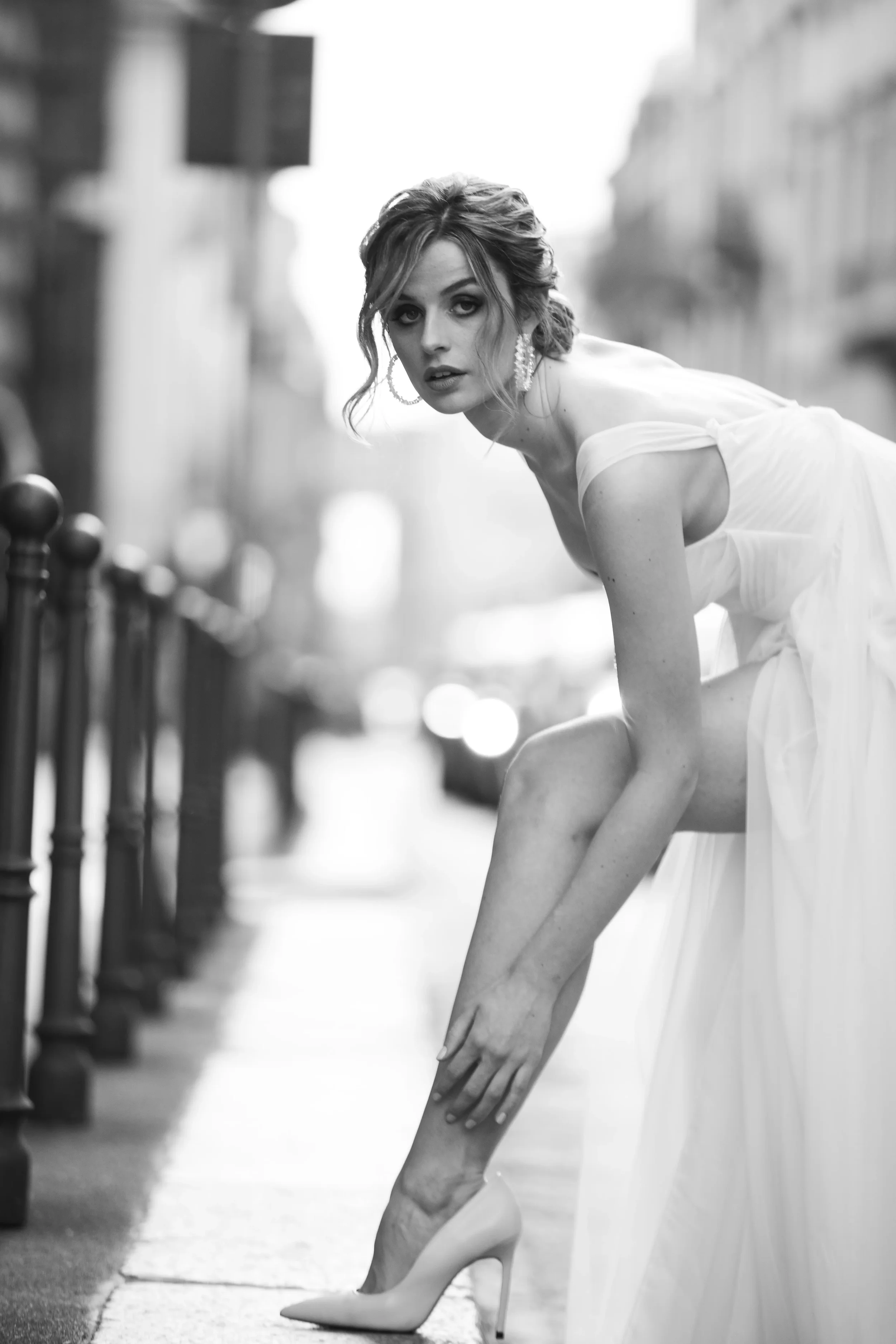 Modernes Brautporträt für Hochzeitsfotografie