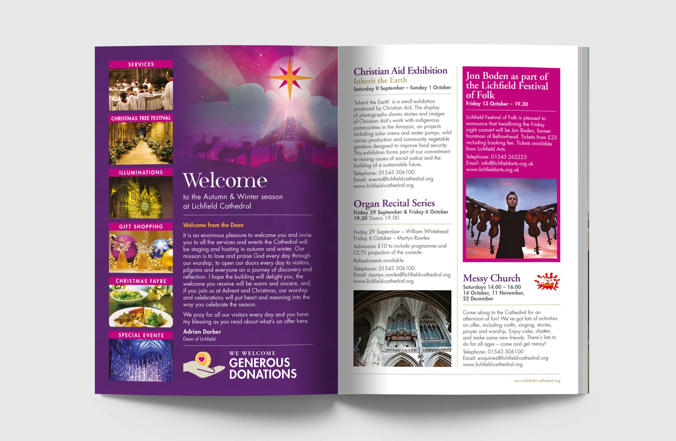 Christmas What’s On Brochure Design