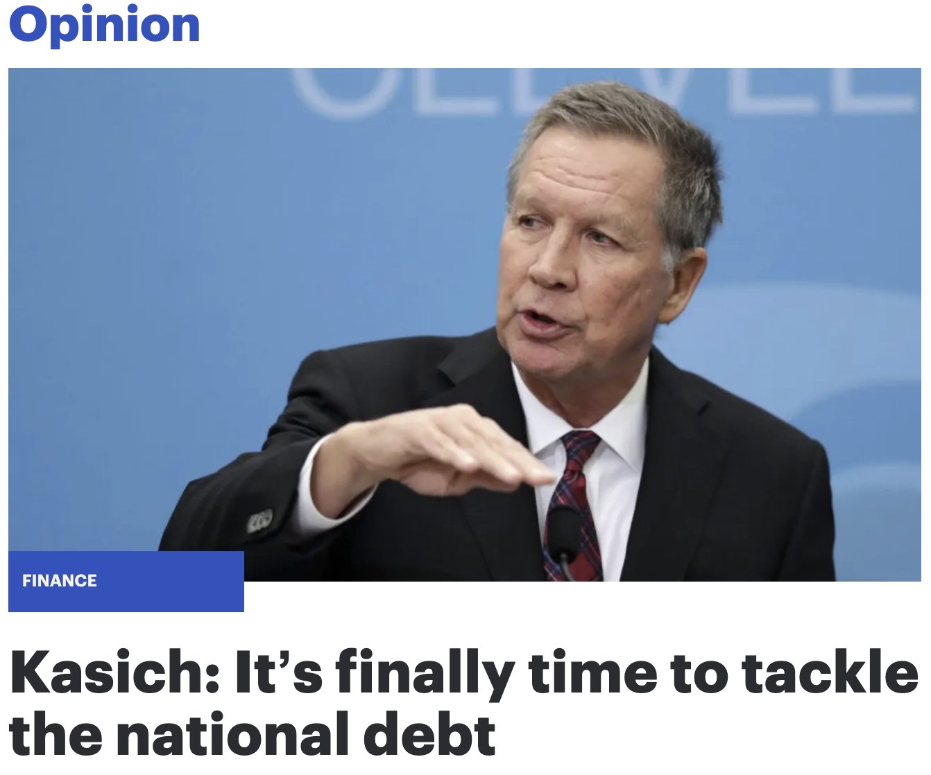 Op-Ed: It’s finally time to tackle the national debt