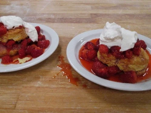 Oh WOW Frozen Biscuits with Michigan Strawberries (and Whipped Cream)