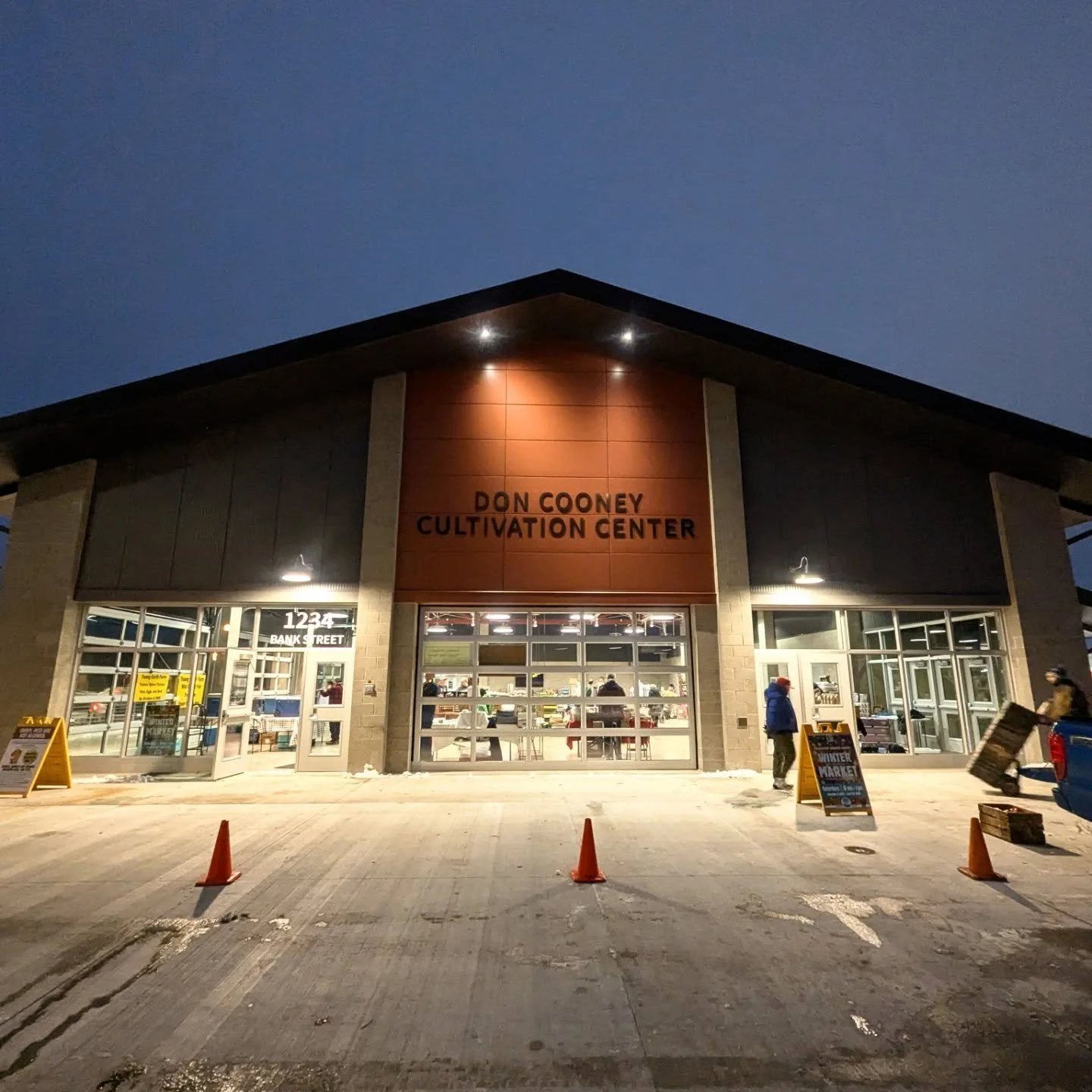 It's a beautiful day for a NEW Kalamazoo Farmers Market!

Art Hop kept us up late last night and the farmers market got us up early! Set up has gone well, as you can see, with plenty of space and fantastic vendors.

The market is at the same location