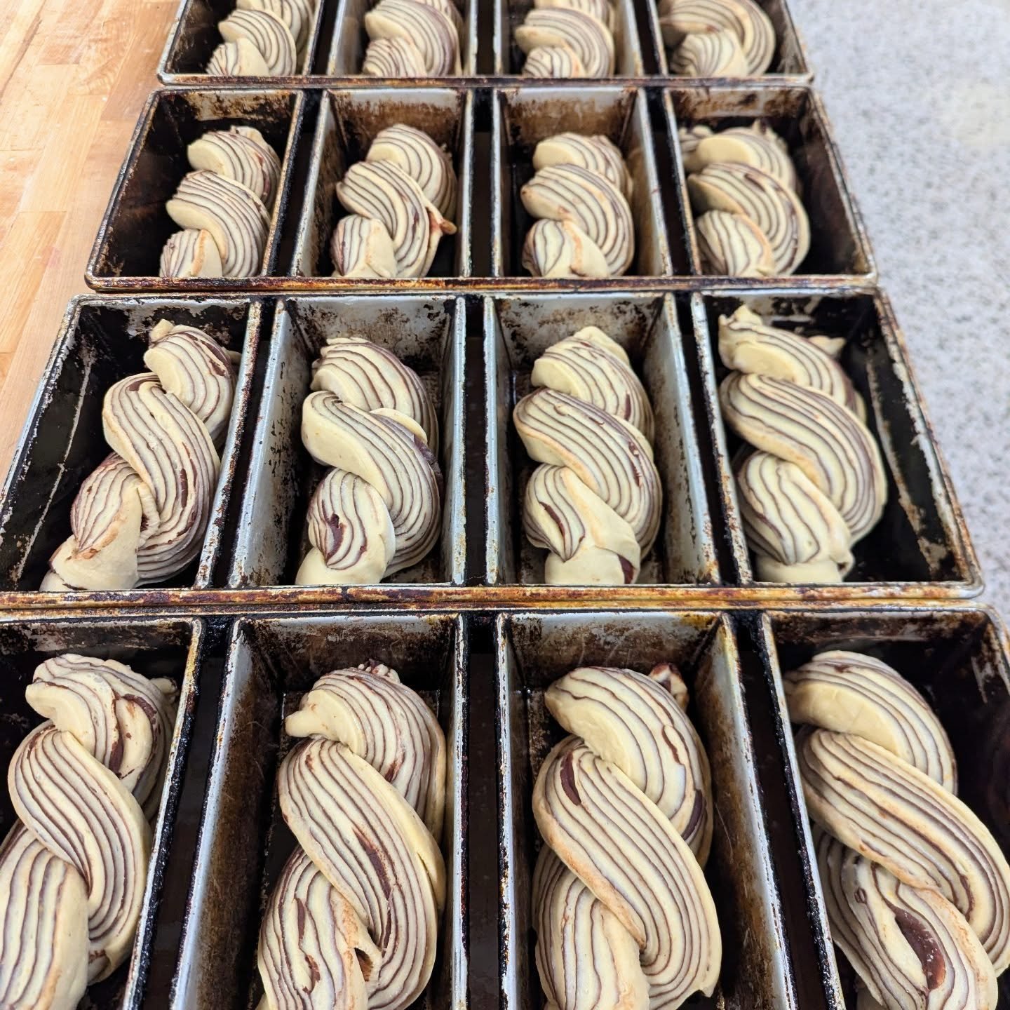 This time of the year frequently means late nights making babka for the morning bake!

Things come full circle when enjoying the lights in Bronson Park and being reminded it's the second night of Hanukkah.

Babka and challah are some of our favorite 