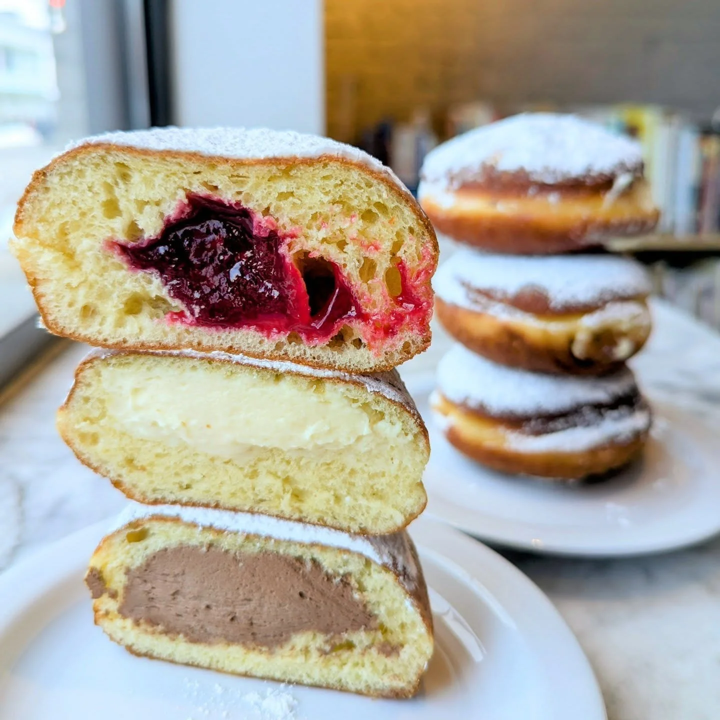 This is your last day to place pączki orders for Fat Tuesday, 2/17!

Flavors include:
- Apricot
- Blueberry
- Cherry
- Chocolate
- Lemon custard
- Prune
- Raspberry
- Rum Custard

We will be closing orders after today in order to give us a chance to 