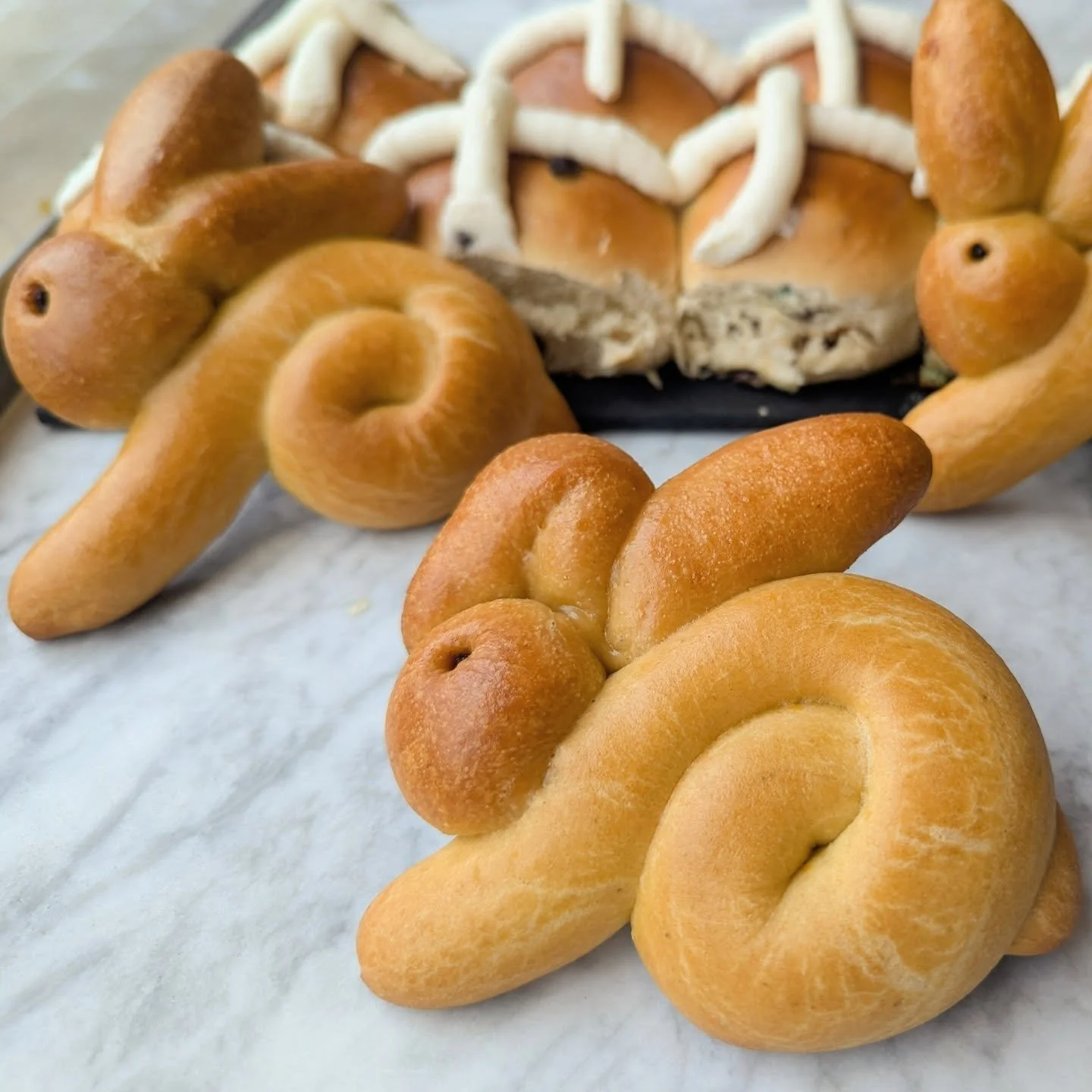 With St. Patrick's Day behind us and Easter right around the corner, we've got babka bunnies in the baker!

Are they super sweet? Not really. Are they filled with anything? No. Are they incredibly cute? You're damn right! Simple, soft, and nourishing