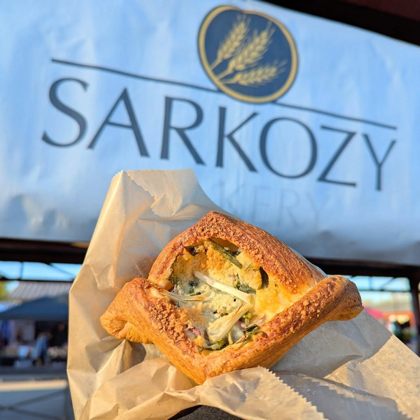 It's a beautiful day for a farmers market! 

Opening Day of the summer @kzoofarmmarket is admittedly a little chilly but nothing we're not used to in Michigan. 

There's already fantastic Kalamazoo grown produce available here. Rhubarb, spring onions