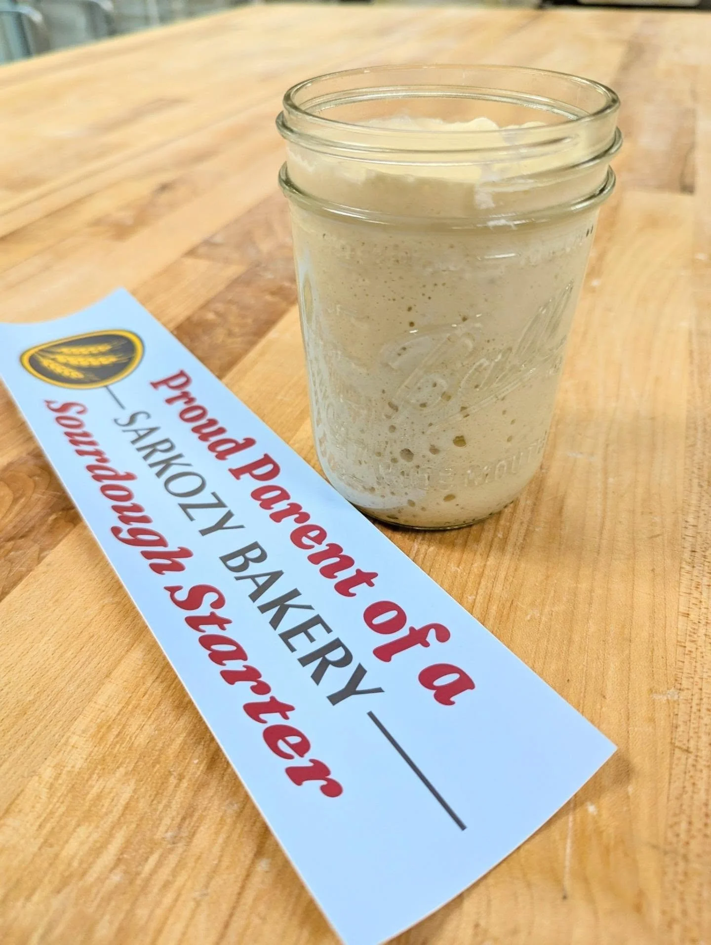 There's been a little bit of miscommunication, we do not sell sourdough starter... We give it away!

We've always been happy to pass along our 40+ year old starter to people who are interested in giving sourdough a try at home but it really picked up