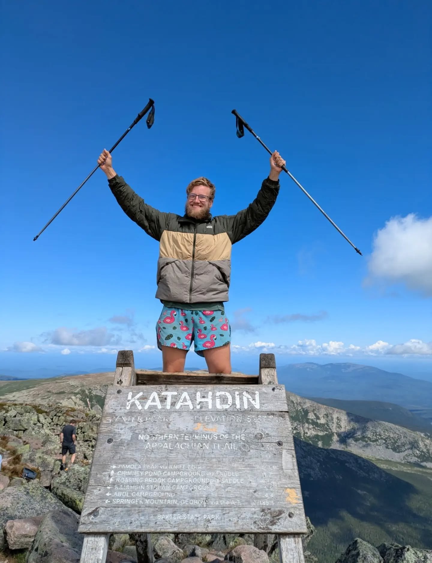 Today we get to welcome back a familiar face! Jack is back!

He took some time off of managing the bakery to hike the Appalachian Trail, and 6 months (he'll remind you it actually only took him 5 and a 1/2) later he finished!

We're wildly proud of h